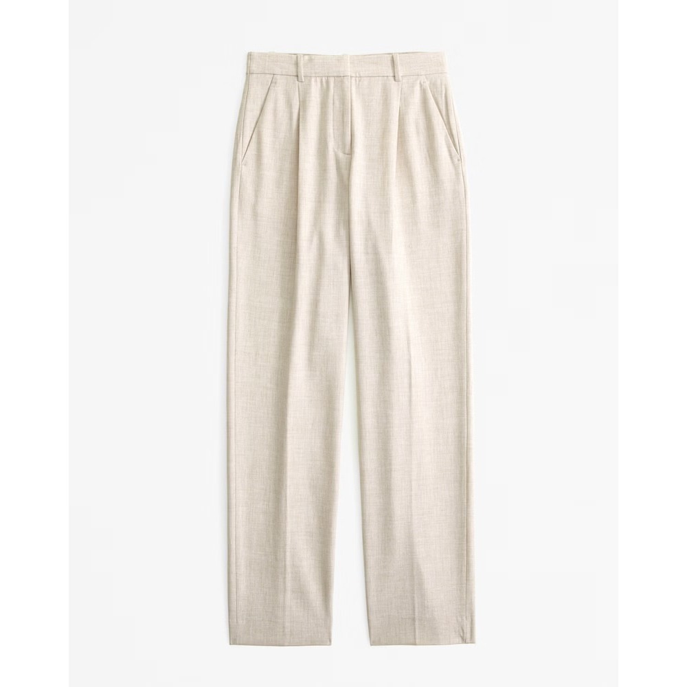 Abercrombie & Fitch A&F Quinn Tailored Straight Pant Curve Love Size 25 Short